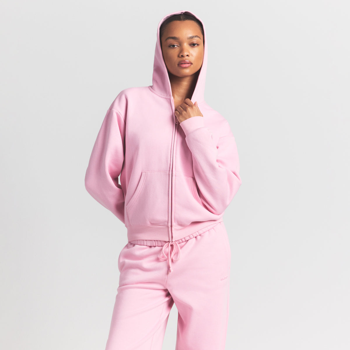 Cotton Fleece Classic Zip Up Hoodie