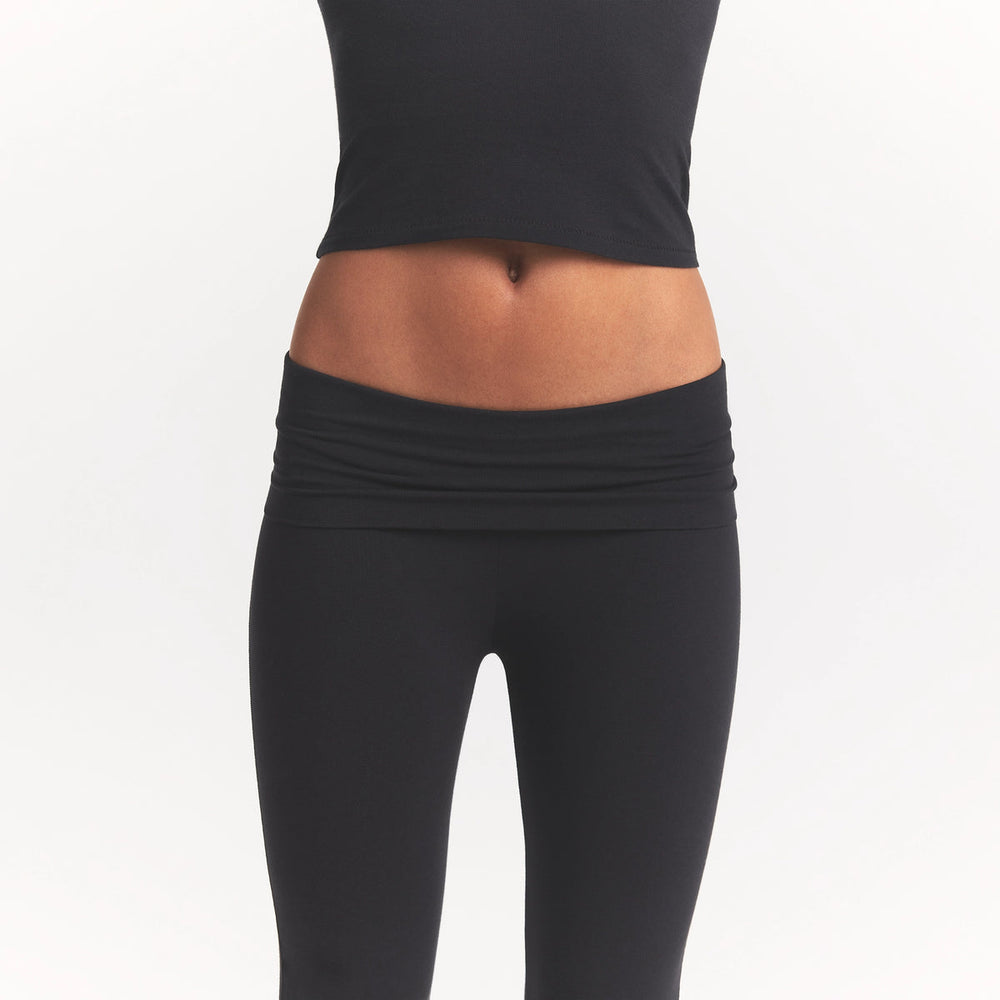 Cotton Jersey Foldover Pant