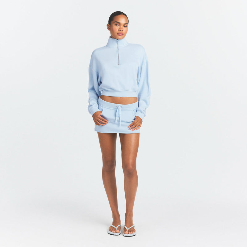 Drapey French Terry Half Zip