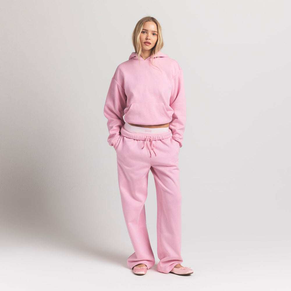 Cotton Fleece Classic Straight Leg Pant - Halite