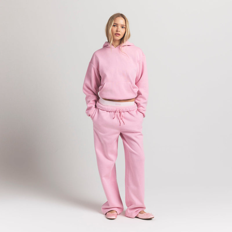Cotton Fleece Classic Straight Leg Pant - Halite