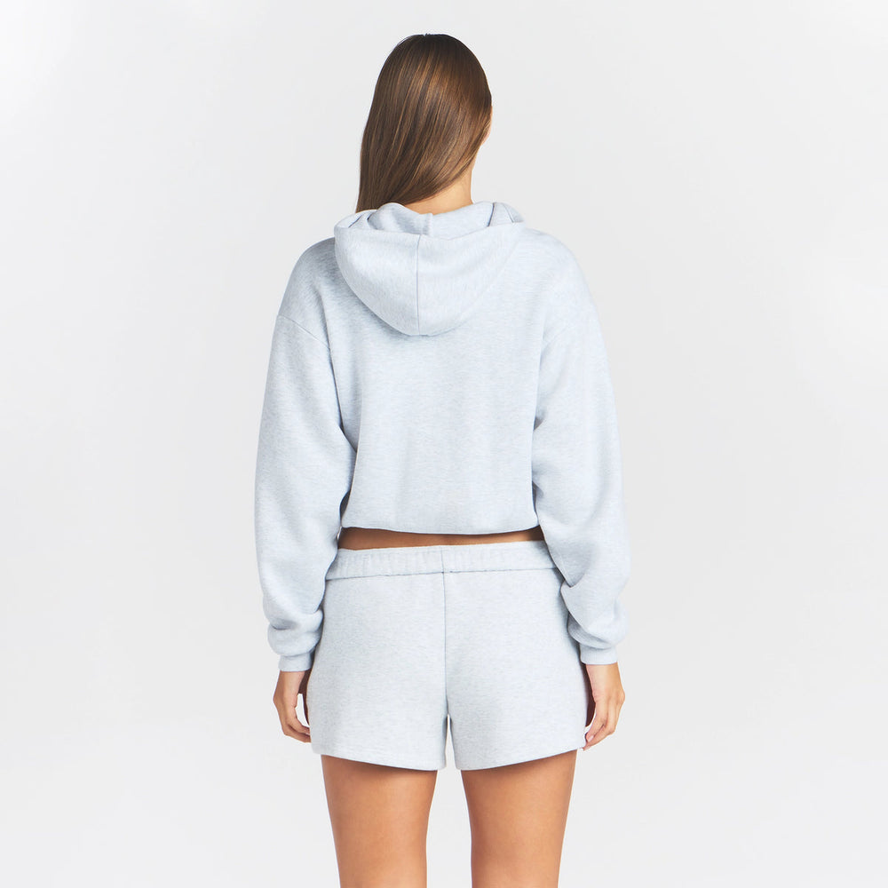 Cotton Fleece Classic Hoodie - Light Heather Grey